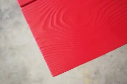 Craft Tisch aus gebürstetem Rot, 2000er