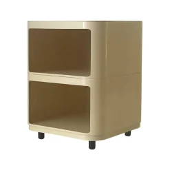 Cremefarbener Modell 4970 Nachttisch von Anna Castelli für Kartell, 1970er