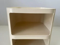 Cremefarbener Modell 4970 Nachttisch von Anna Castelli für Kartell, 1970er