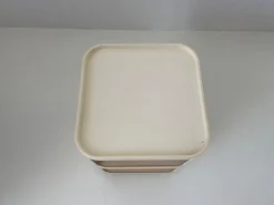 Cremefarbener Modell 4970 Nachttisch von Anna Castelli für Kartell, 1970er
