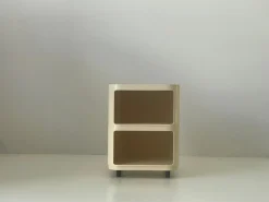 Cremefarbener Modell 4970 Nachttisch von Anna Castelli für Kartell, 1970er