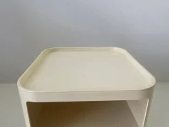 Cremefarbener Modell 4970 Nachttisch von Anna Castelli für Kartell, 1970er