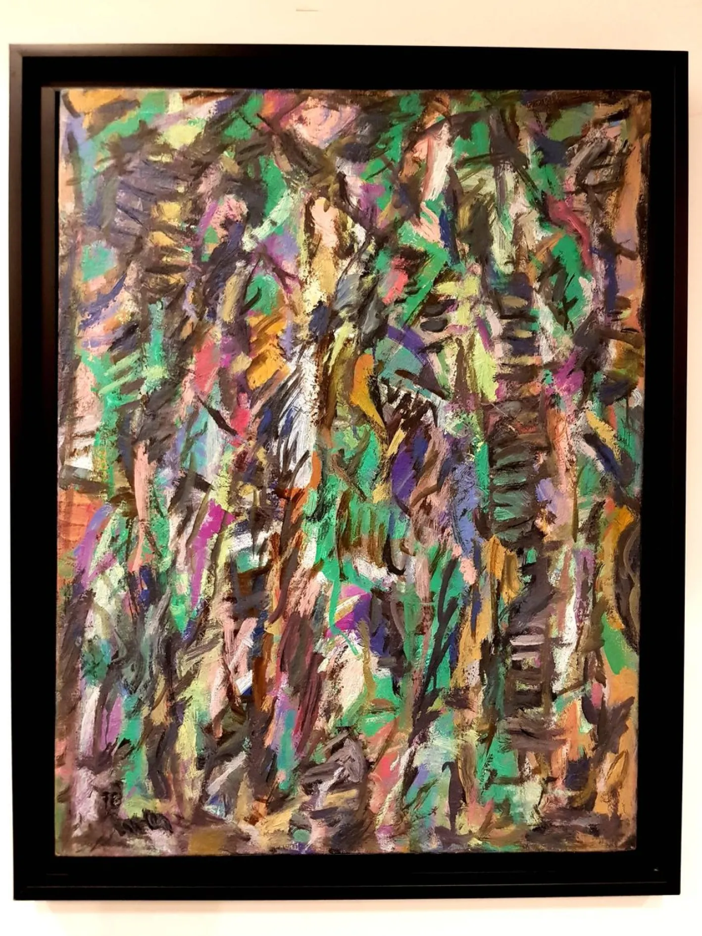 David Lan Bar - Composition - 1978 - Öl auf Leinwand 1978