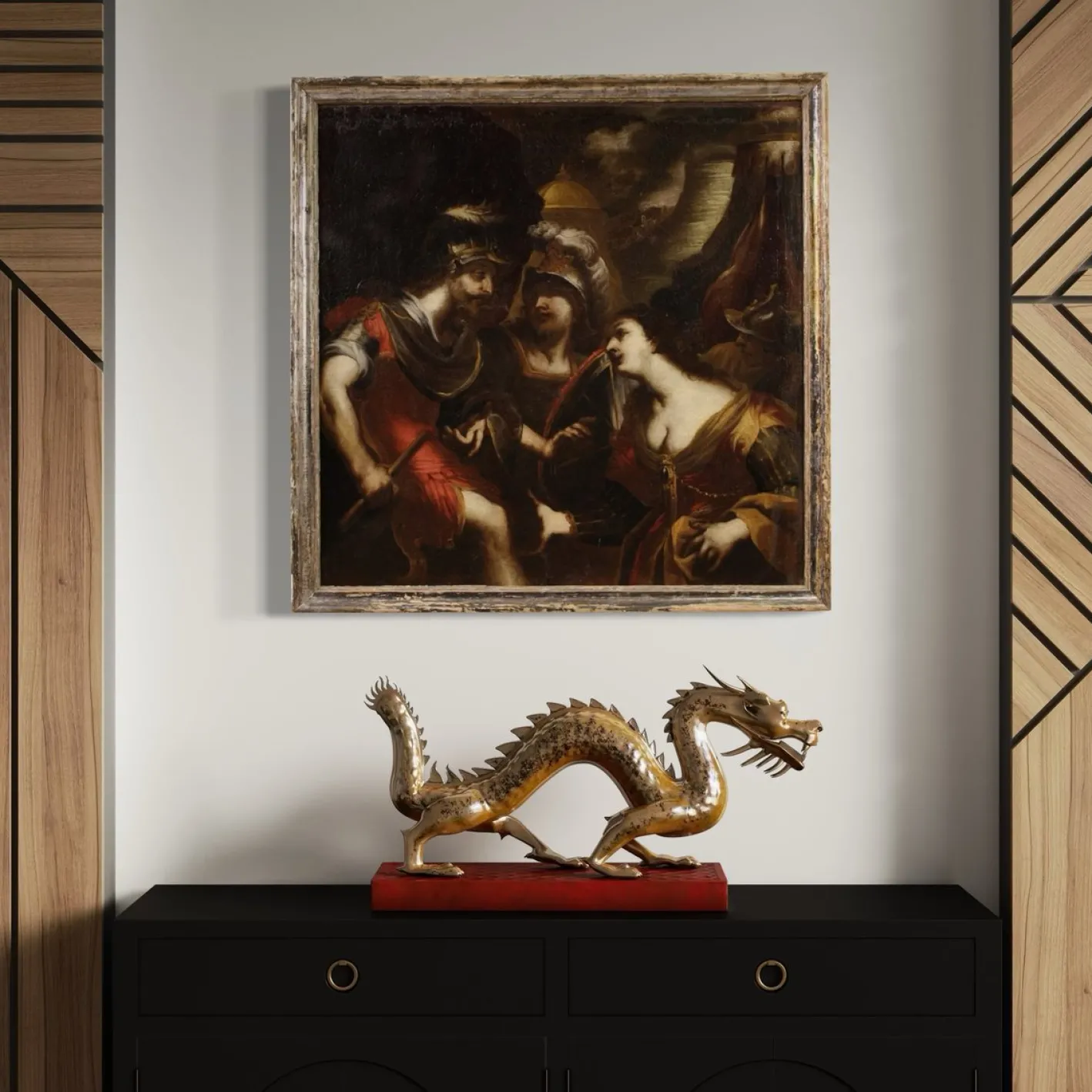 Der Streit zwischen Agamemnon und Achilles über Briseis, 1640, Öl auf Leinwand