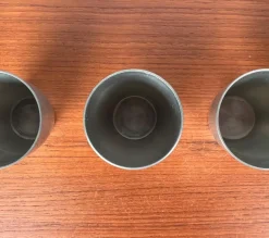Deutsche Mid-Century Modern Zinnbecher von Harald Buchrucker, 1960er, 4er Set