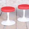 Deutsche Mid-Century Sitzgruppe aus Aluminium von Eero Saarinen, 1950er, 5er Set