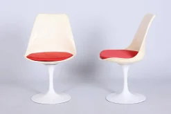 Deutsche Mid-Century Sitzgruppe aus Aluminium von Eero Saarinen, 1950er, 5er Set
