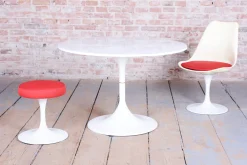 Deutsche Mid-Century Sitzgruppe aus Aluminium von Eero Saarinen, 1950er, 5er Set