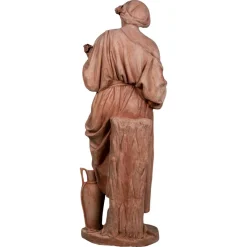 Die 4 Jahreszeiten Statuen aus Terrakotta Impruneta, Ende 20. Jh., 4er Set