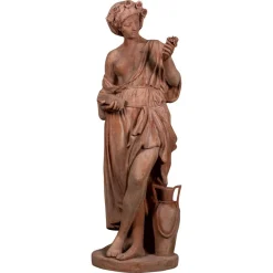 Die 4 Jahreszeiten Statuen aus Terrakotta Impruneta, Ende 20. Jh., 4er Set