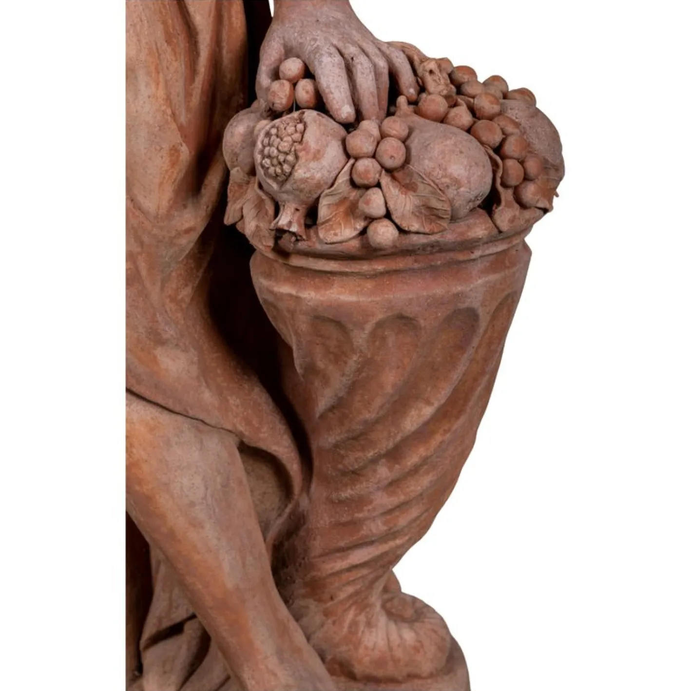 Die 4 Jahreszeiten Statuen aus Terrakotta Impruneta, Ende 20. Jh., 4er Set