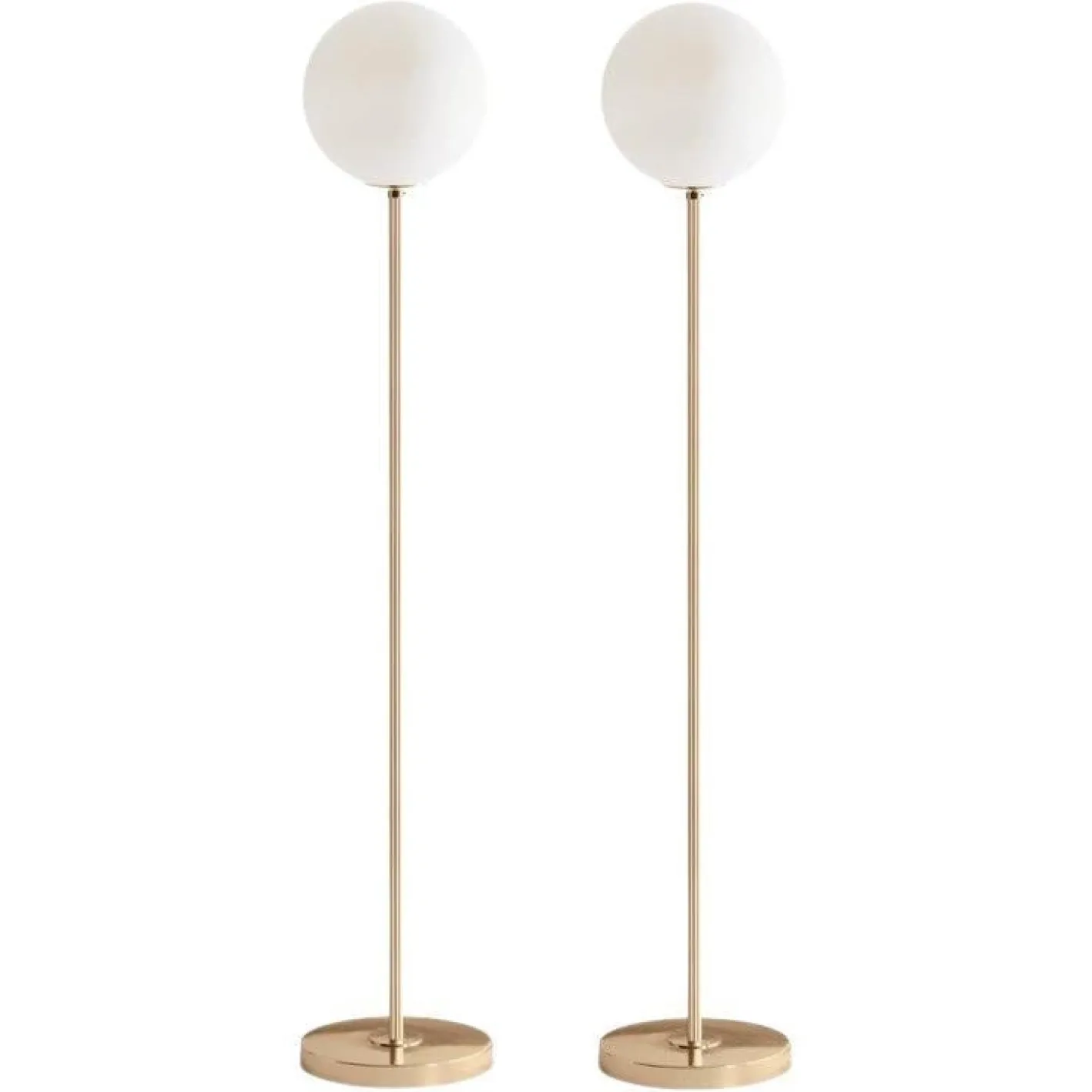 06 Dimmbare Messing Stehlampen von Magic Circus Editions, 2er Set