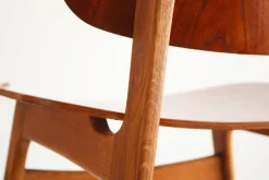 Dänische Modell 155 Schalen Stühle von Børge Mogensen für Soborg, 1950, 6er Set