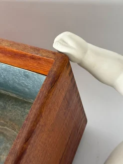 Dänischer Übertopf aus Teak mit Zinkwanne von Salin Furniture, 1970er