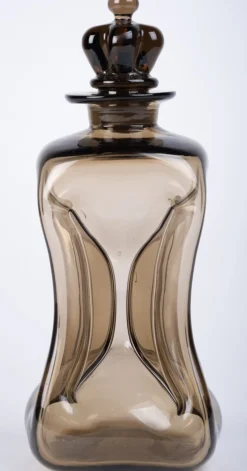 Dänischer Mid-Century Kluk Kluk Dekanter aus Glas von Jacob E. Bang für Holmegaard