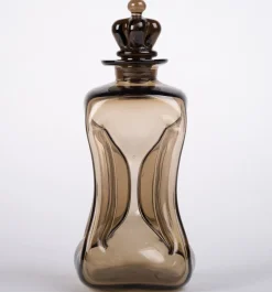 Dänischer Mid-Century Kluk Kluk Dekanter aus Glas von Jacob E. Bang für Holmegaard