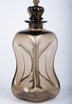 Dänischer Mid-Century Kluk Kluk Dekanter aus Glas von Jacob E. Bang für Holmegaard