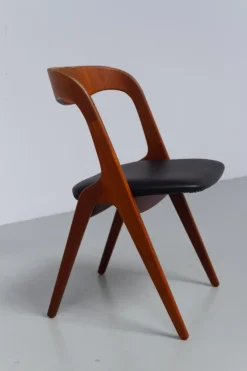 Dänischer Sonja Beistellstuhl aus Teak von Johannes Andersen für Vamo, 1960er