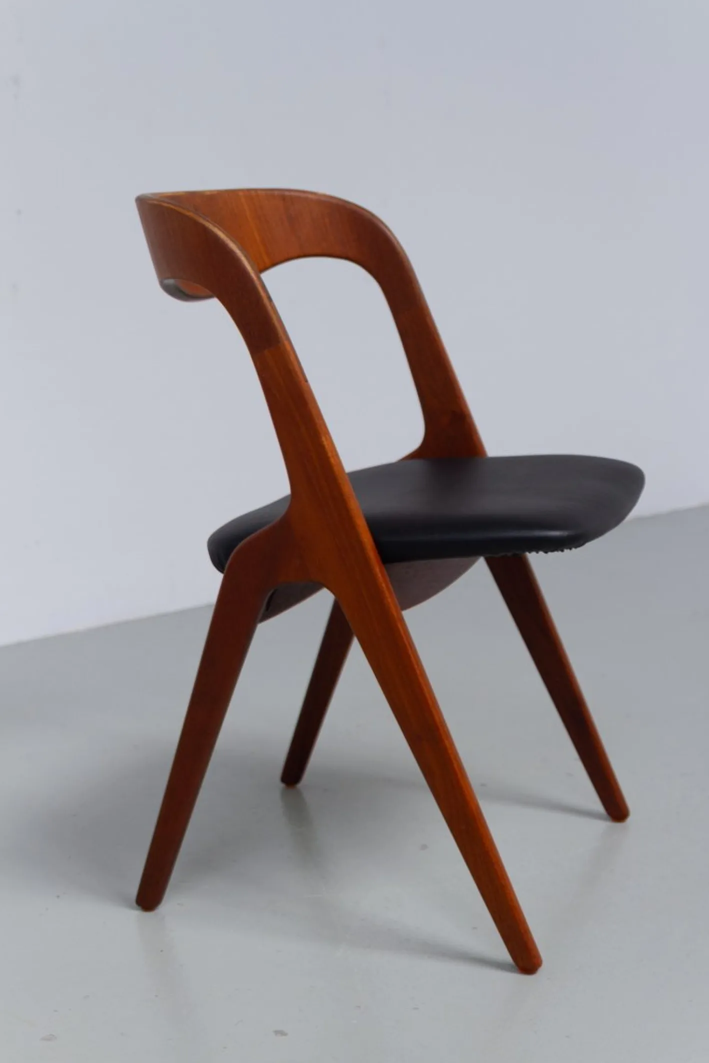 Dänischer Sonja Beistellstuhl aus Teak von Johannes Andersen für Vamo, 1960er