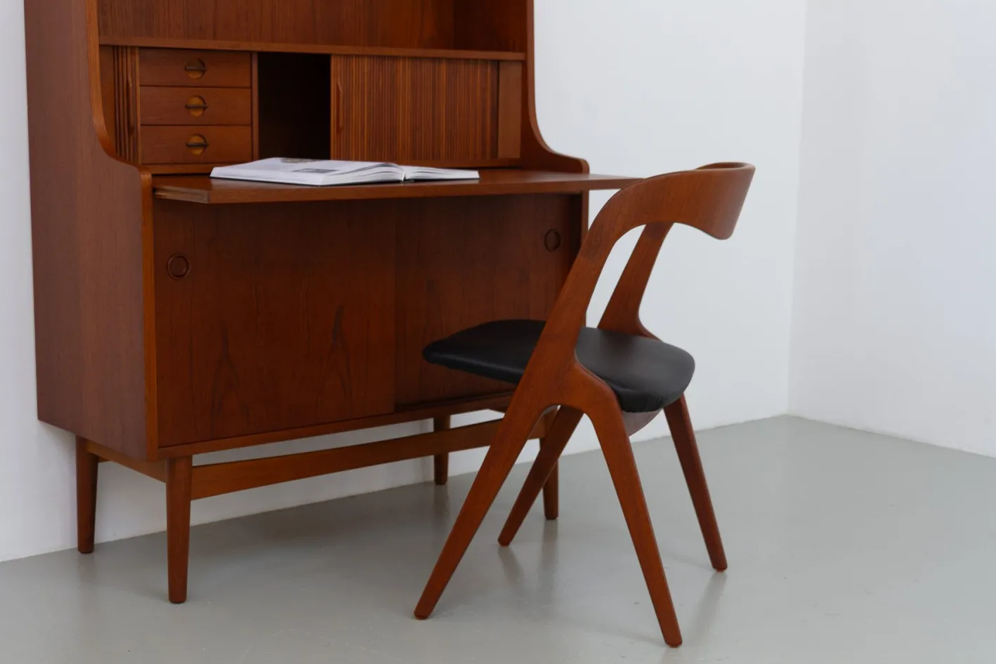Dänischer Sonja Beistellstuhl aus Teak von Johannes Andersen für Vamo, 1960er