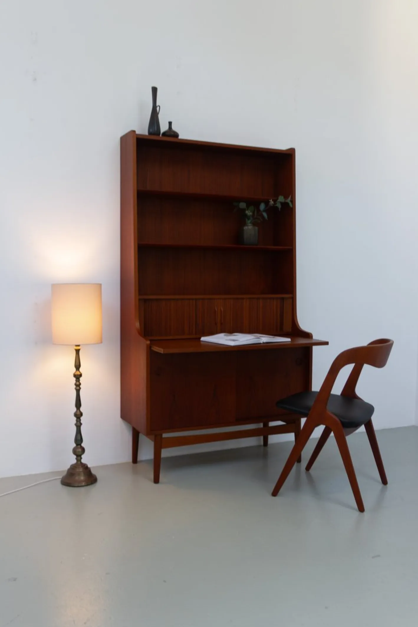 Dänischer Sonja Beistellstuhl aus Teak von Johannes Andersen für Vamo, 1960er