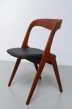 Dänischer Sonja Beistellstuhl aus Teak von Johannes Andersen für Vamo, 1960er