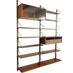 Dänisches Mid-Century Royal Wandregal von Poul Cadovius, 1950er