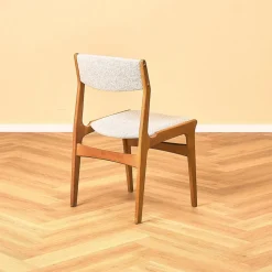Dänisches Set aus 4 Esszimmerstühlen aus Eichenholz von Erik Buch, 1950