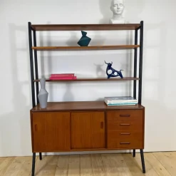 Dänisches Vintage Bücherregal aus Teak, 1960