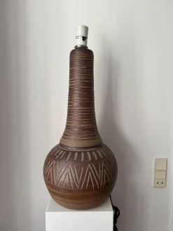 Dänische Vintage Tischlampe aus Keramik, 1970er