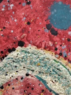 Domingo Millan, Komposition, 1986, Mixed Media auf Papier