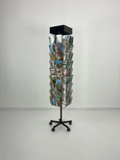 Drehbares Vintage Display mit Postkarten, 1960er