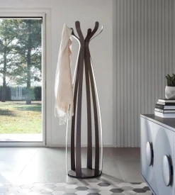 Dunkel polierte Ficus Garderobe von Morica Design