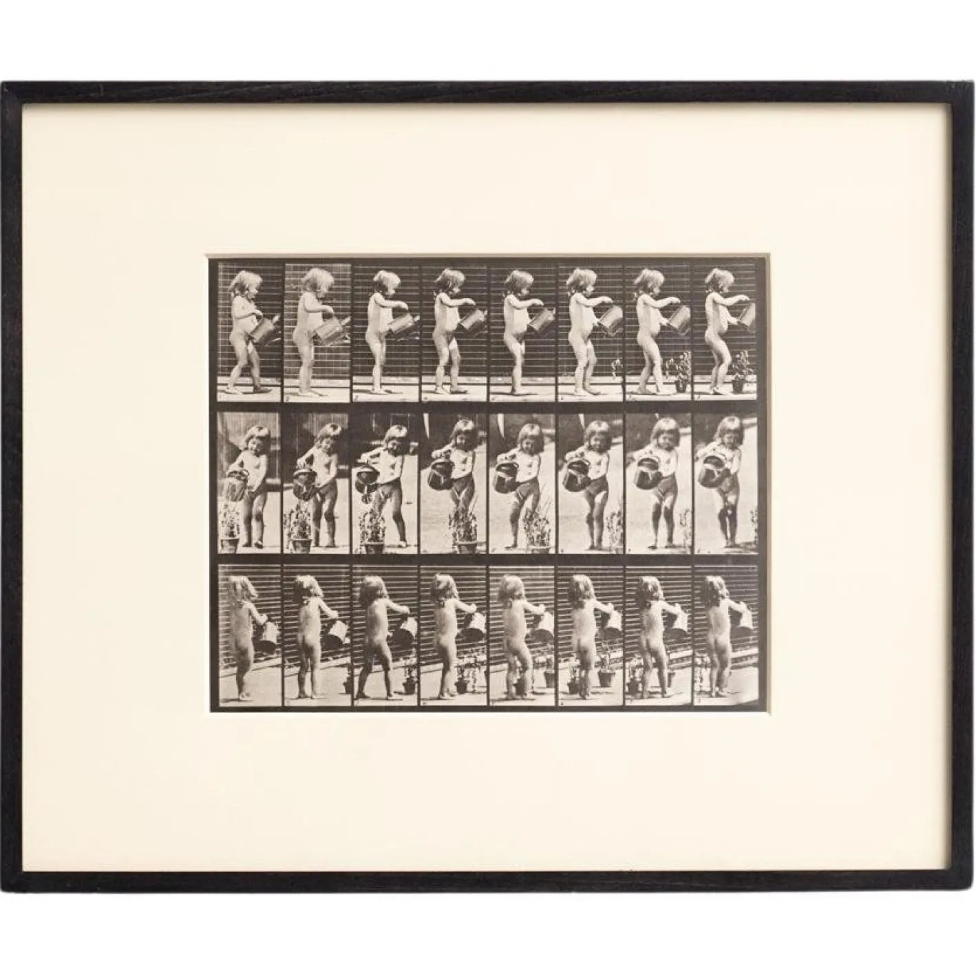 Eadweard Muybridge, Schwarz-Weiß-Bild, 1982, Fotografie, Gerahmt