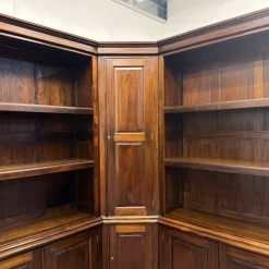 Eck-Bücherregal aus Teak