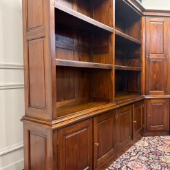 Eck-Bücherregal aus Teak