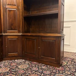 Eck-Bücherregal aus Teak
