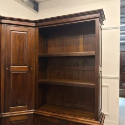 Eck-Bücherregal aus Teak