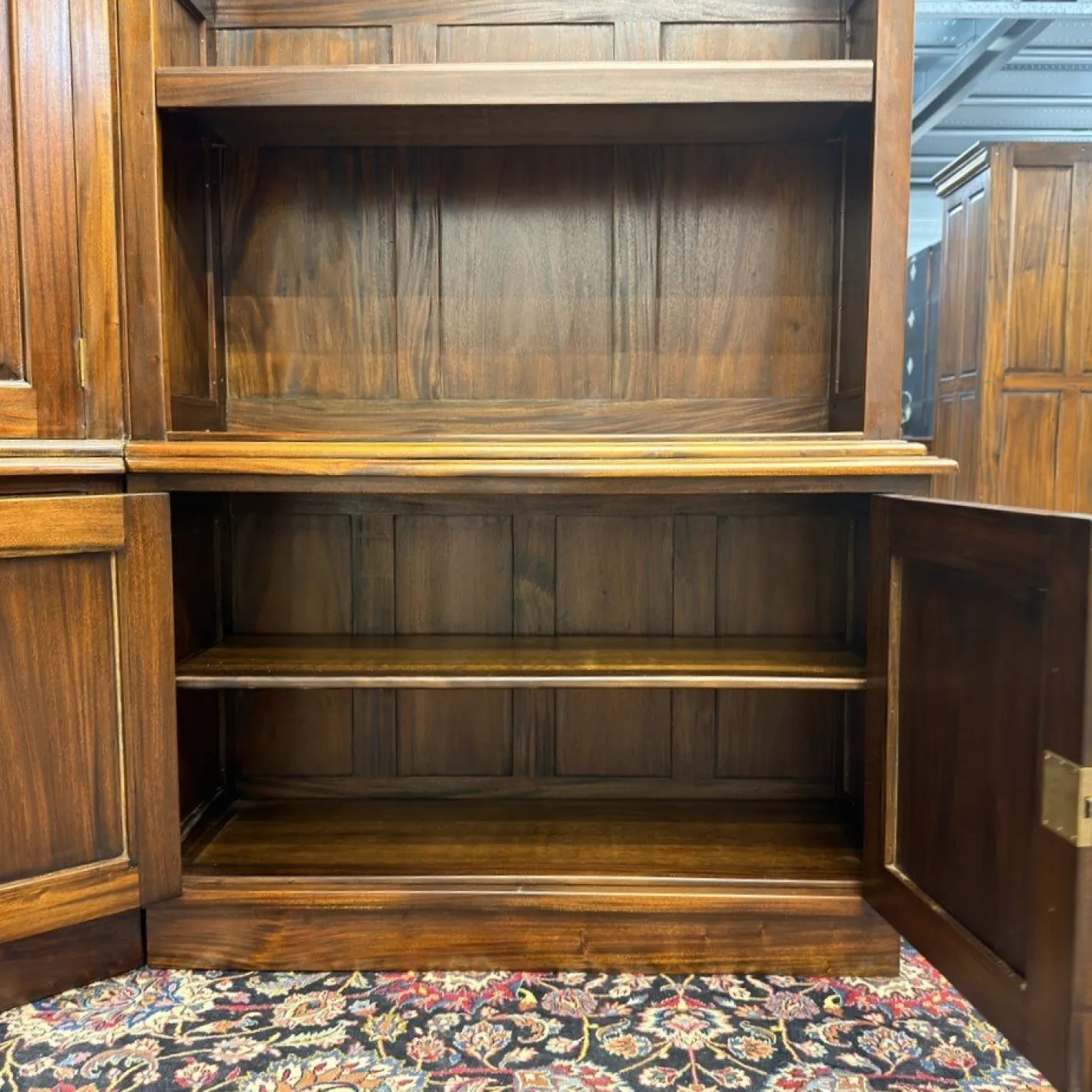 Eck-Bücherregal aus Teak
