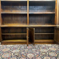 Eck-Bücherregal aus Teak