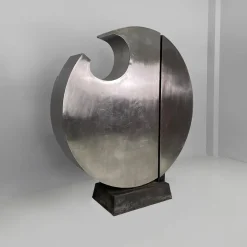 Edmondo Cirillo, Italienische Moderne Geometrische Skulptur, Metall