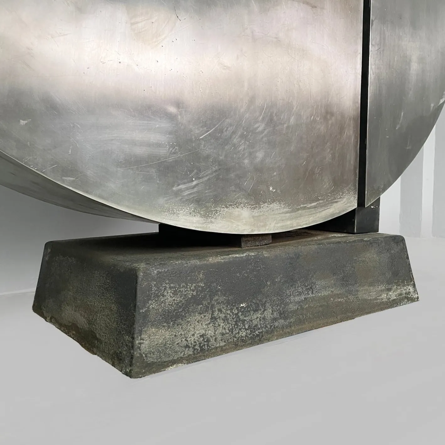 Edmondo Cirillo, Italienische Moderne Geometrische Skulptur, Metall