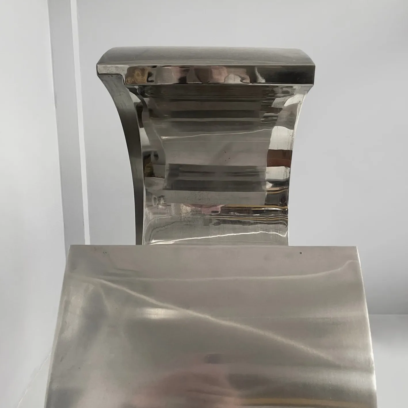 Edmondo Cirillo, Italienische Moderne Geometrische Skulptur, Metall