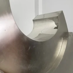 Edmondo Cirillo, Italienische Moderne Geometrische Skulptur, Metall