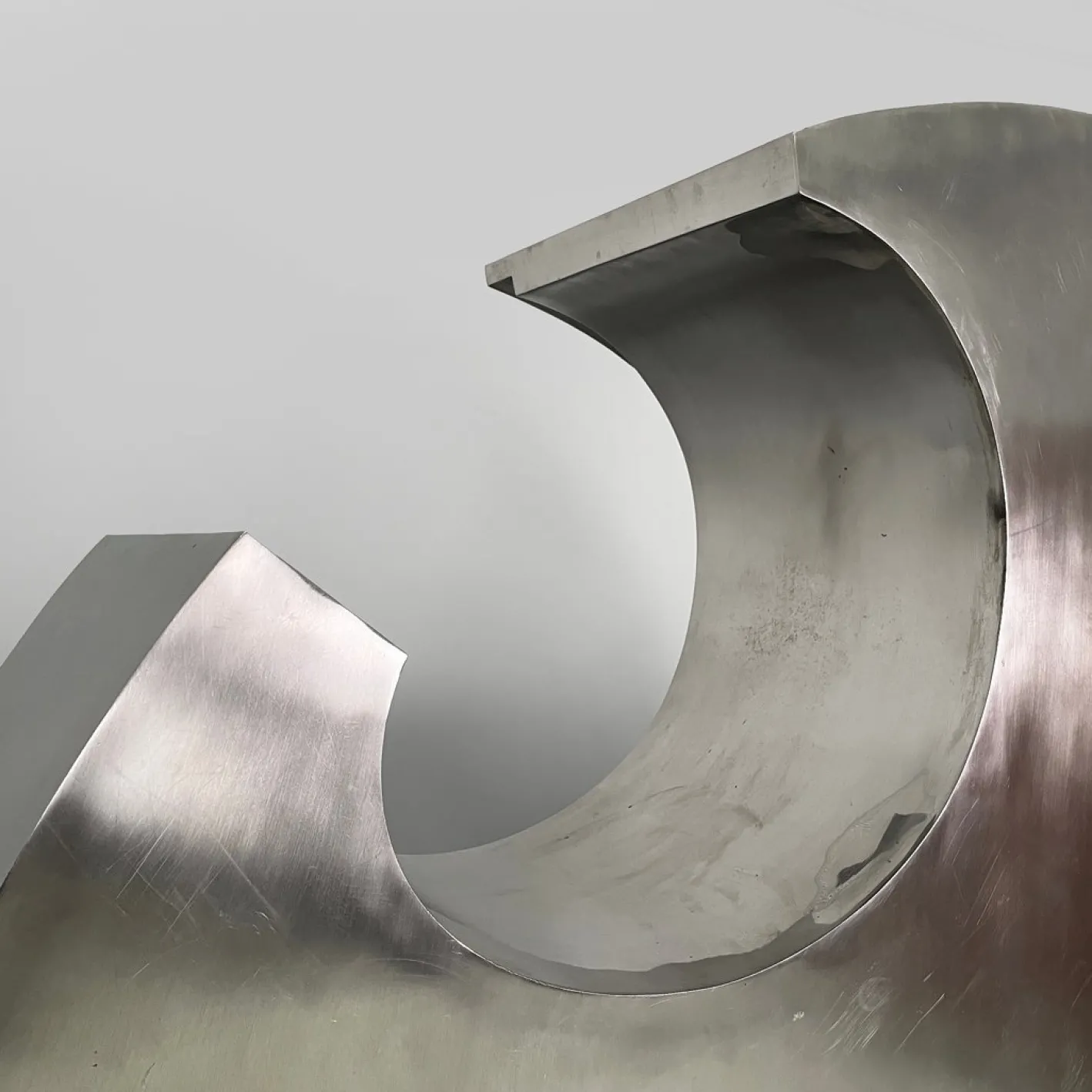 Edmondo Cirillo, Italienische Moderne Geometrische Skulptur, Metall