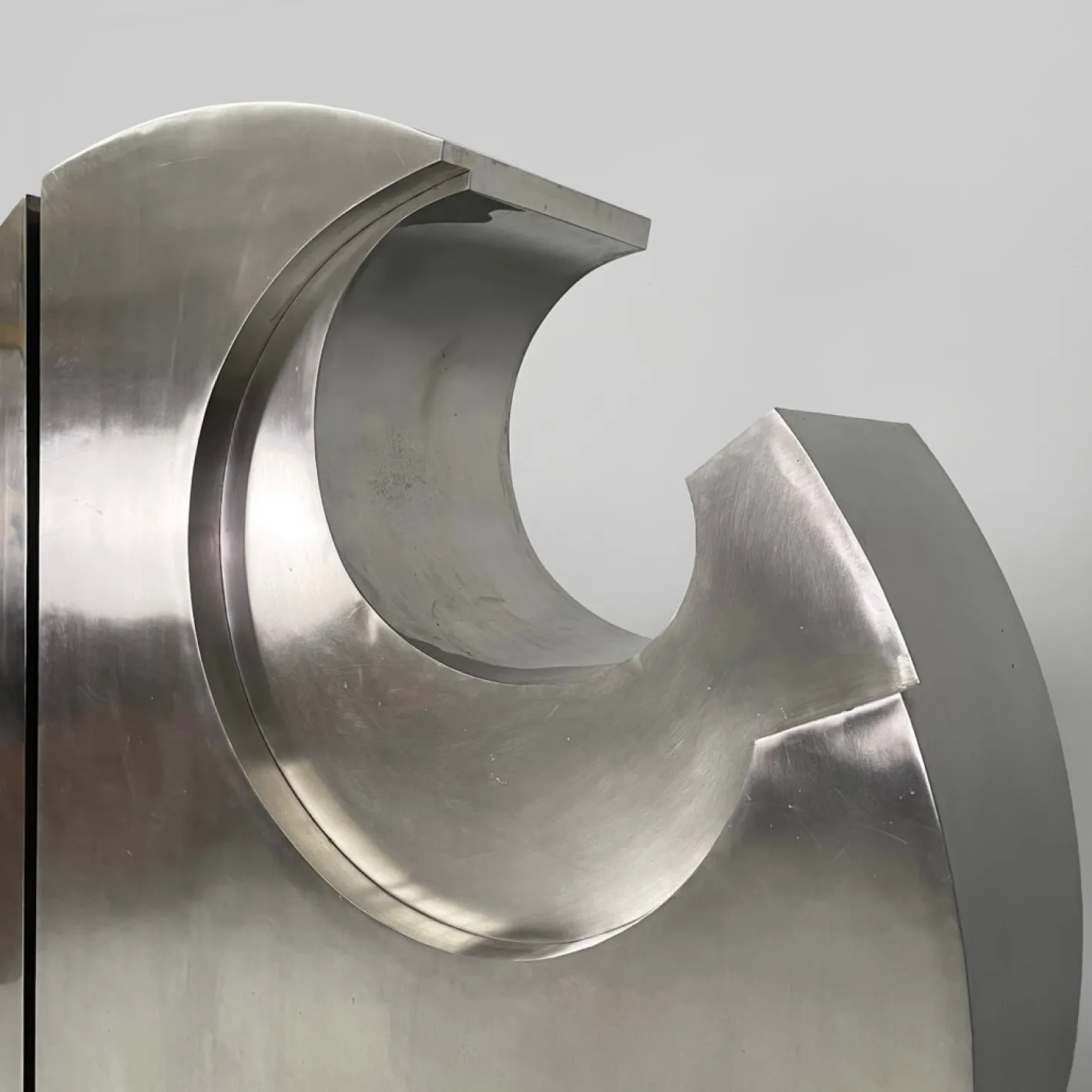 Edmondo Cirillo, Italienische Moderne Geometrische Skulptur, Metall