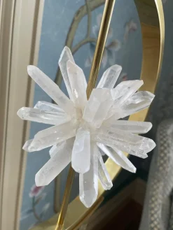 Eingekreiste Quarzkristall Star Lampe von John Richard