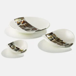 Elfenbeinfarbene Pope Teller aus Muranoglas von Stefano Birello für VeVe, 2019, 3er Set
