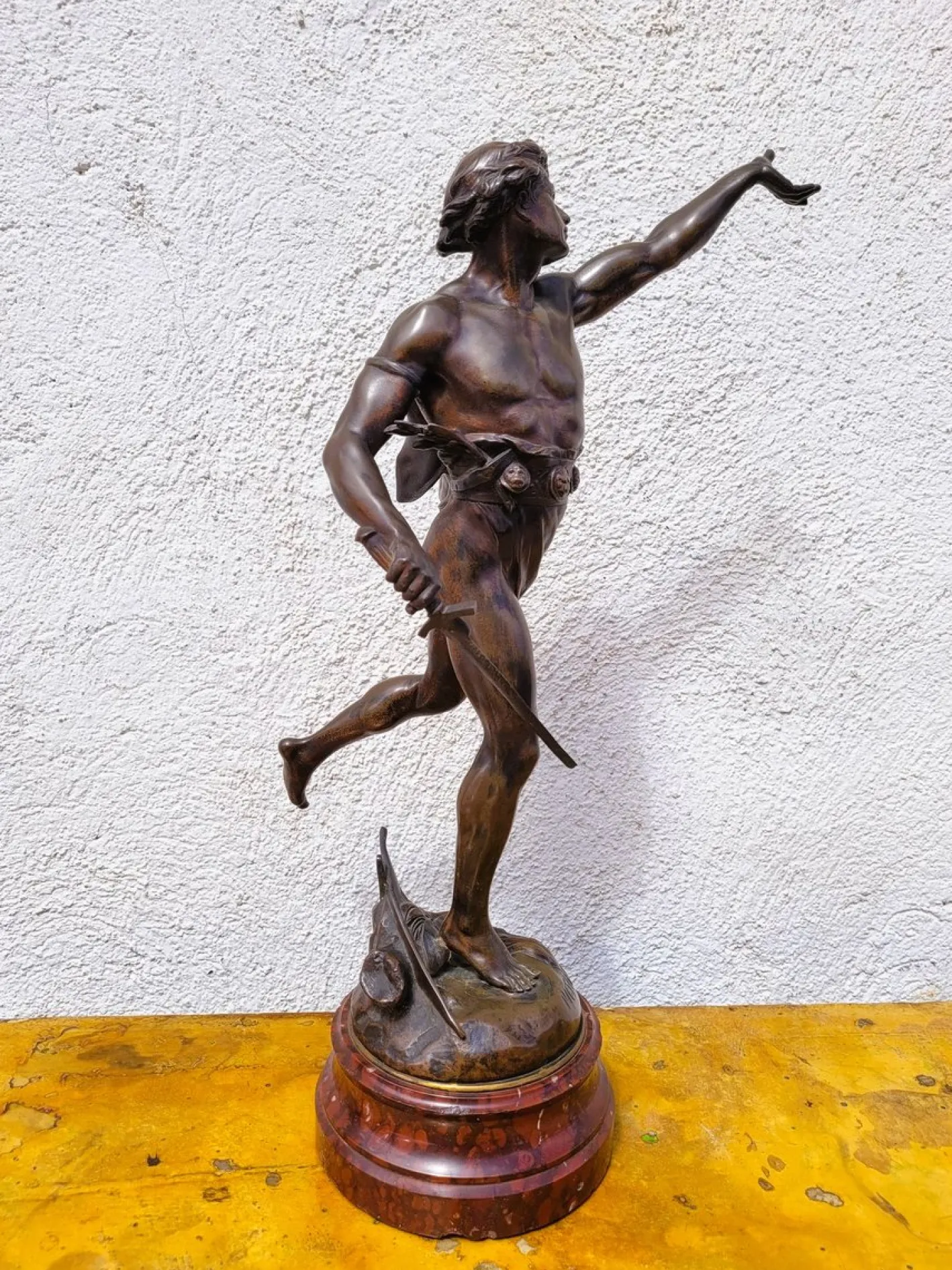 Emile Picault, Victoria, Bronzeskulptur, Ende 19. Jh.