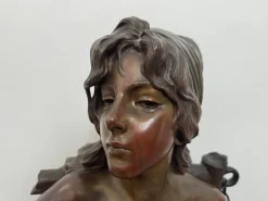 Emmanuel Villanis, Aktfang aus Bronze, 19. Jh